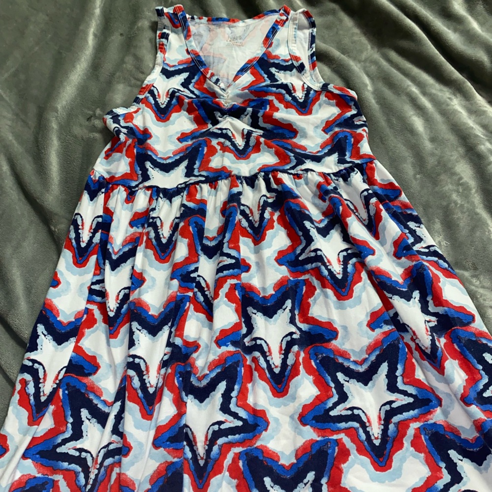 Falls Creek Multicolor Star Pattern Top